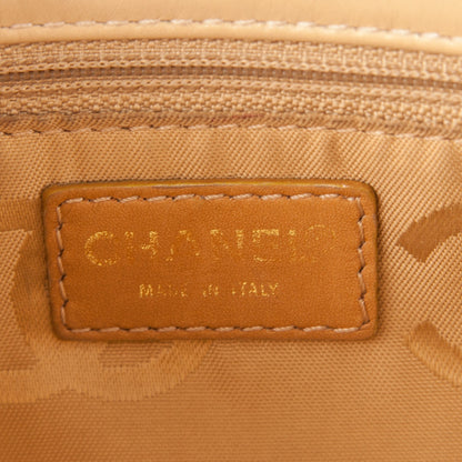 Chanel Lambskin Diamond Stitch Clutch Beige 6 of 8