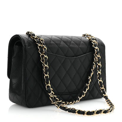 Chanel Caviar Quilted Medium Double Flap Black 2 of 16