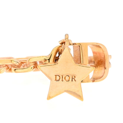 Christian Dior Metal Crystal Star CD Ring M Gold 4 of 6