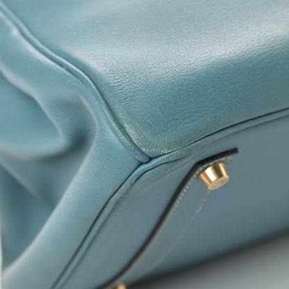 Hermes Gulliver Birkin 35 Blue Jean 12 of 19