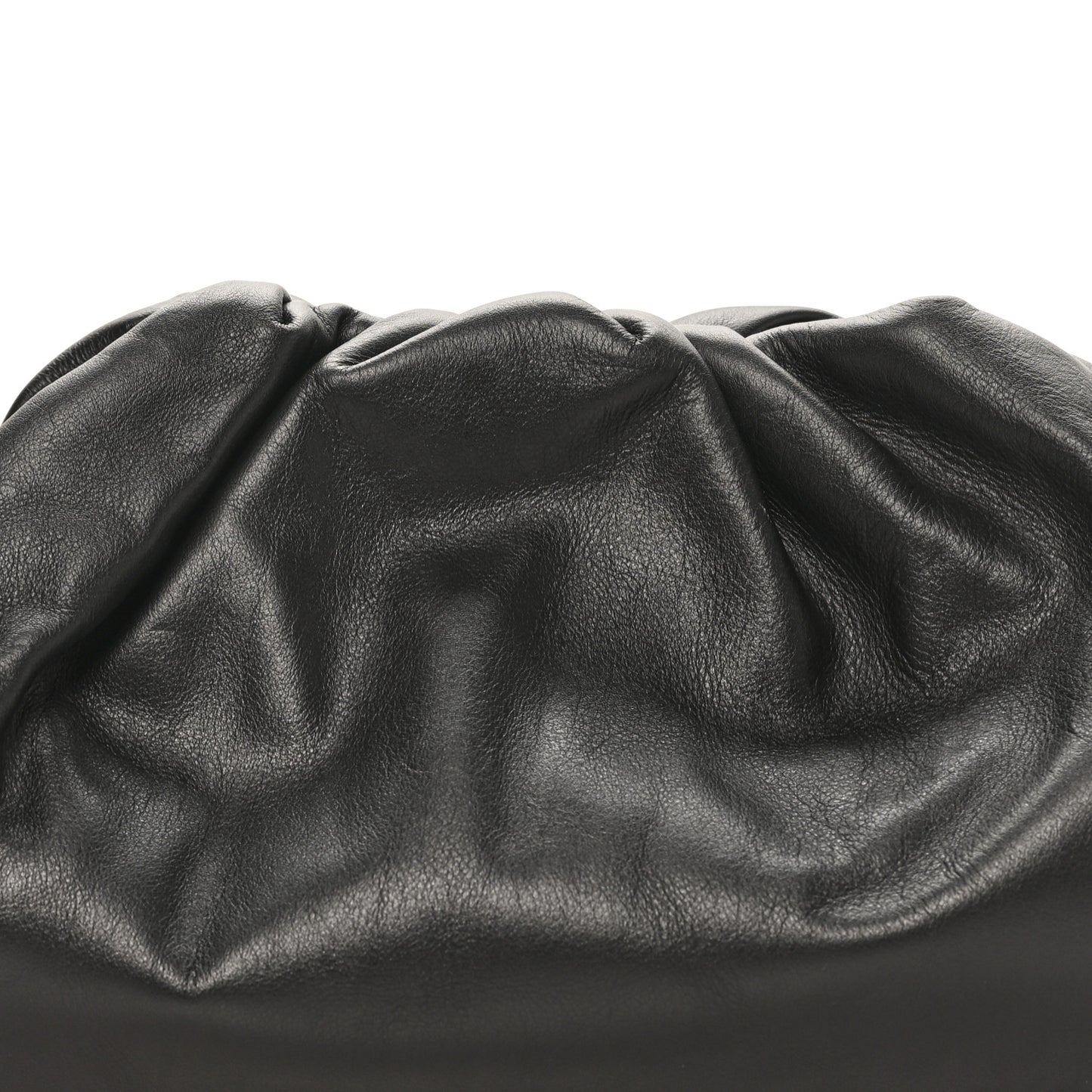 Smooth Butter Calf The Pouch Oversized Clutch Black
