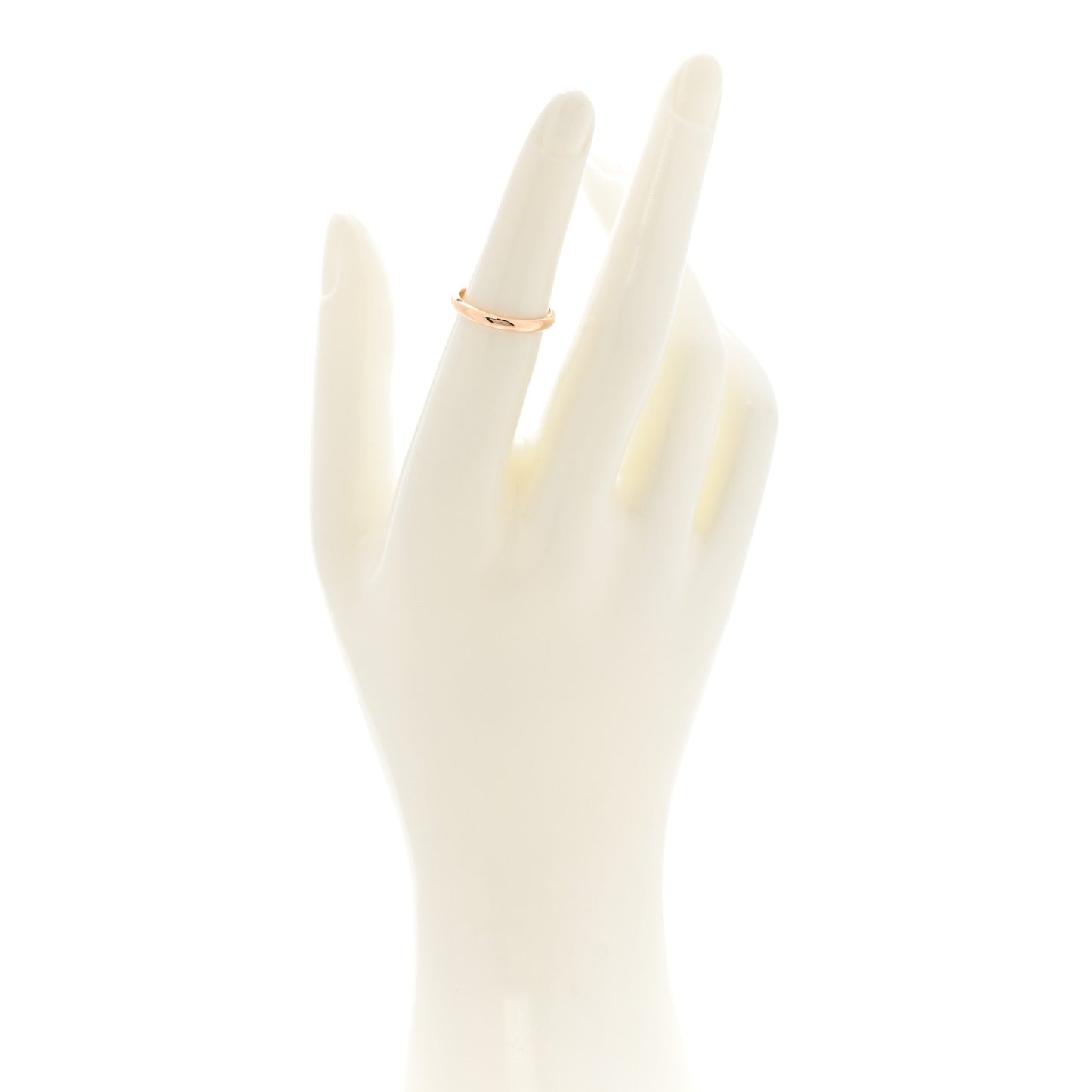 18K Pink Gold 2.5mm 1895 Wedding Band Ring 51 5.75