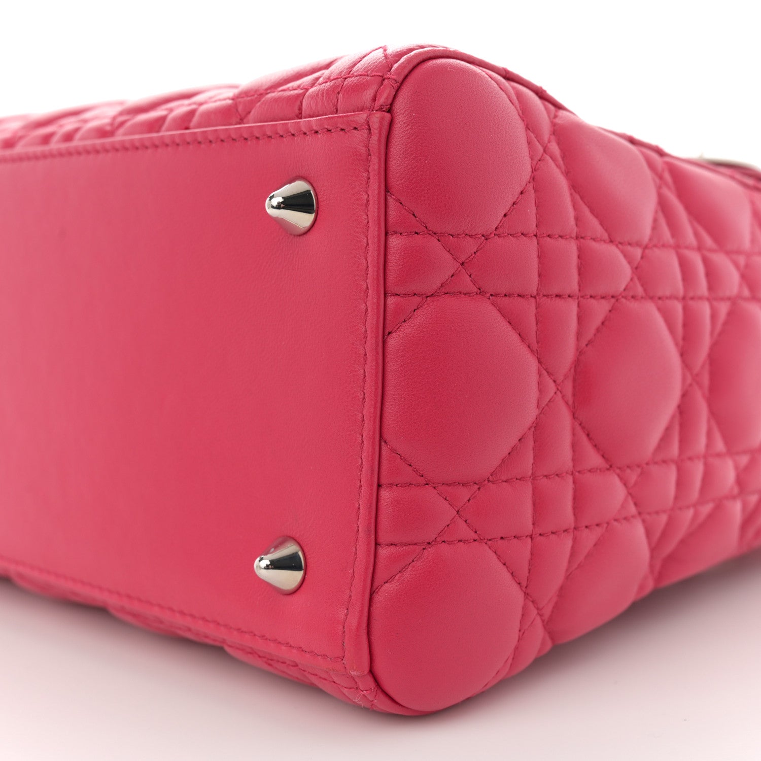 Christian Dior Lambskin Cannage Medium Lady Dior Pink 10 of 10
