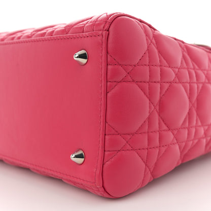 Christian Dior Lambskin Cannage Medium Lady Dior Pink 10 of 10