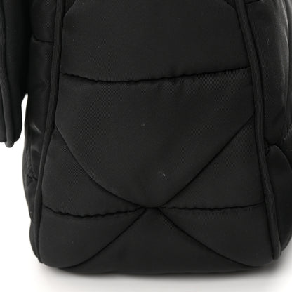 Prada Re-Nylon Quilted Padded Flap Shoulder Bag Black 14 of 18