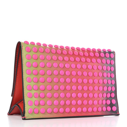 Proenza Schouler Calfskin Extra Small Studded Lunch Bag Clutch Red Degrade 3 of 7