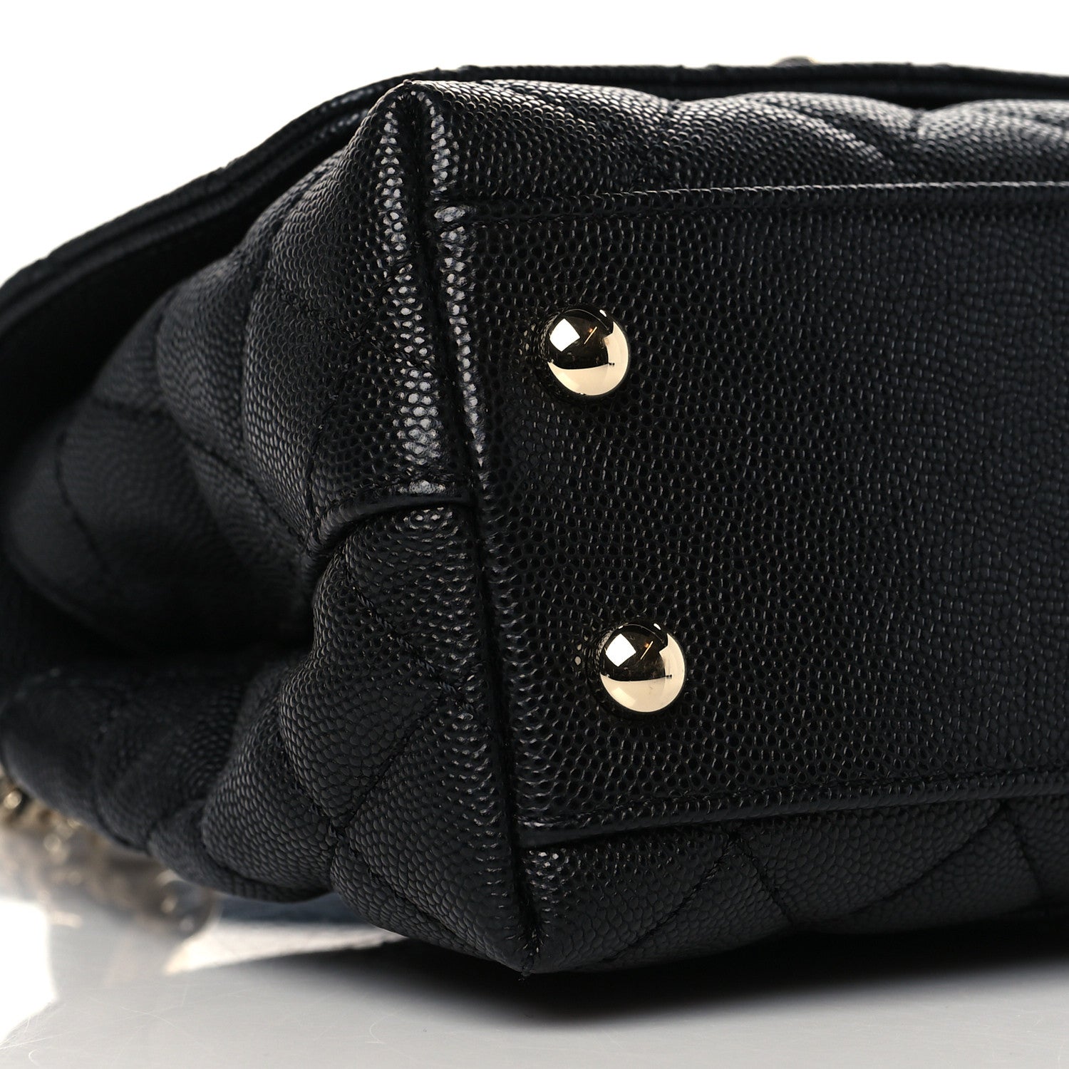 Chanel Caviar Quilted Extra Mini Coco Handle Flap Black 9 of 11