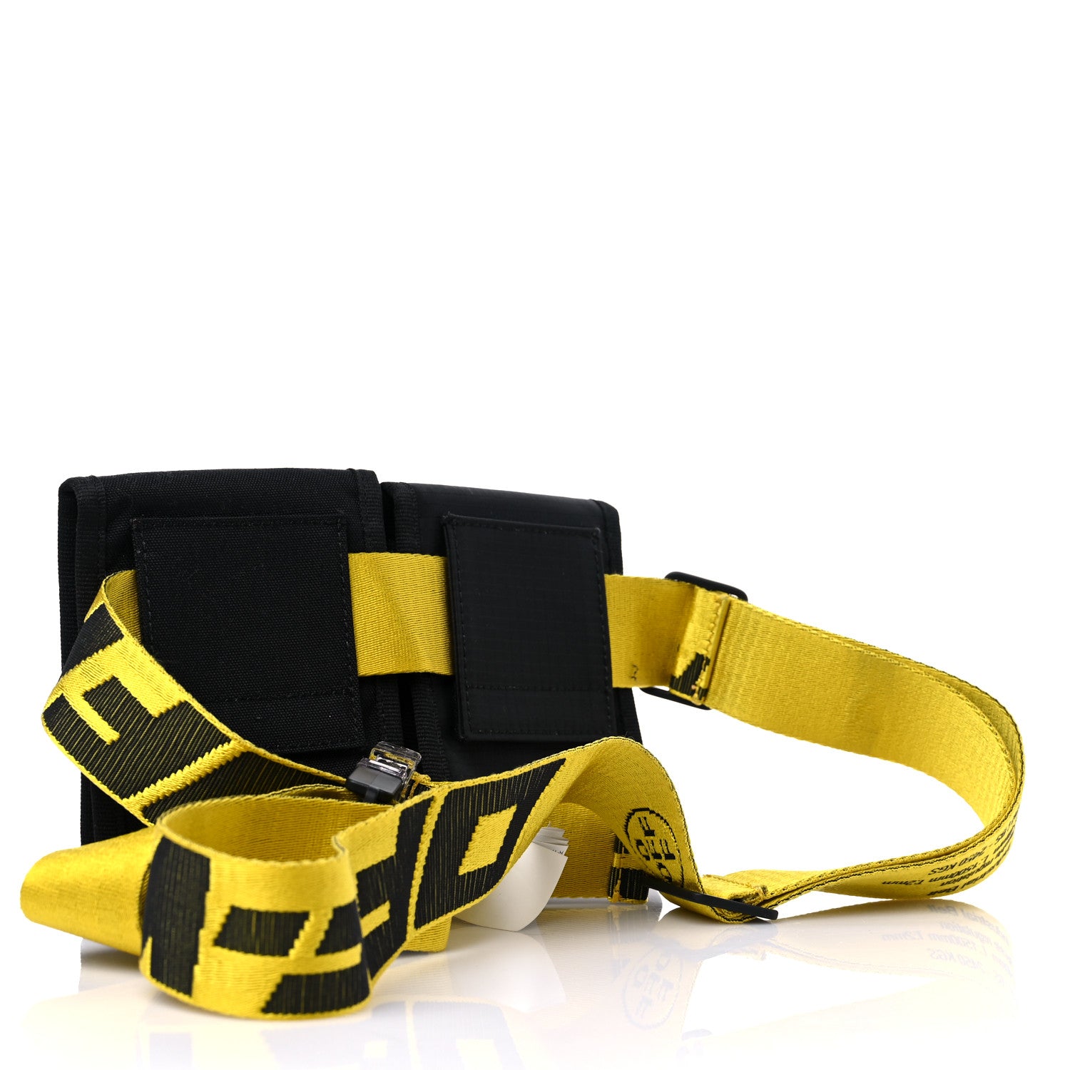 Off-White Nylon Two Pocket Belt Bag Black 3 of 14