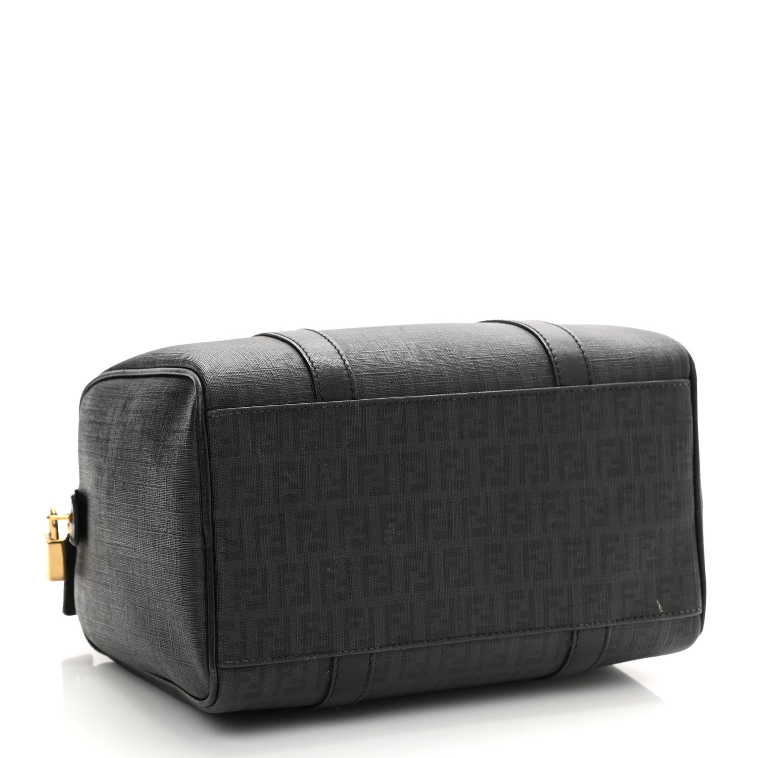 Fendi Zucchino Spalmati Vitello Small Boston Black 4 of 11