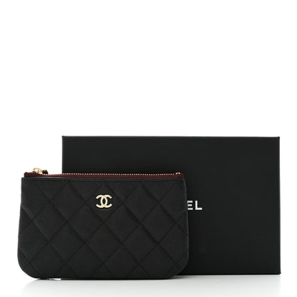 Chanel Caviar Quilted Small Cosmetic Case Black 8 of 9