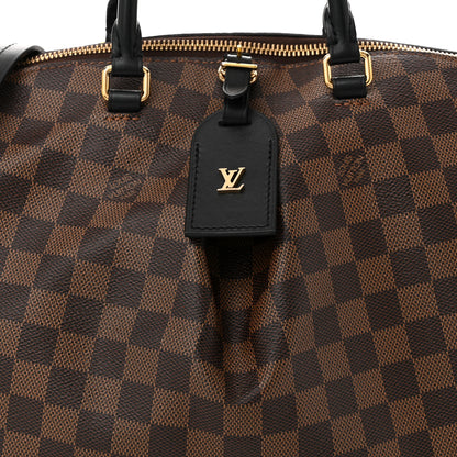 Louis Vuitton Damier Ebene Odeon Tote MM Black 7 of 9