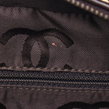 Chanel Calfskin Contrast Stitch Surpique Bowler Dark Brown 14 of 16