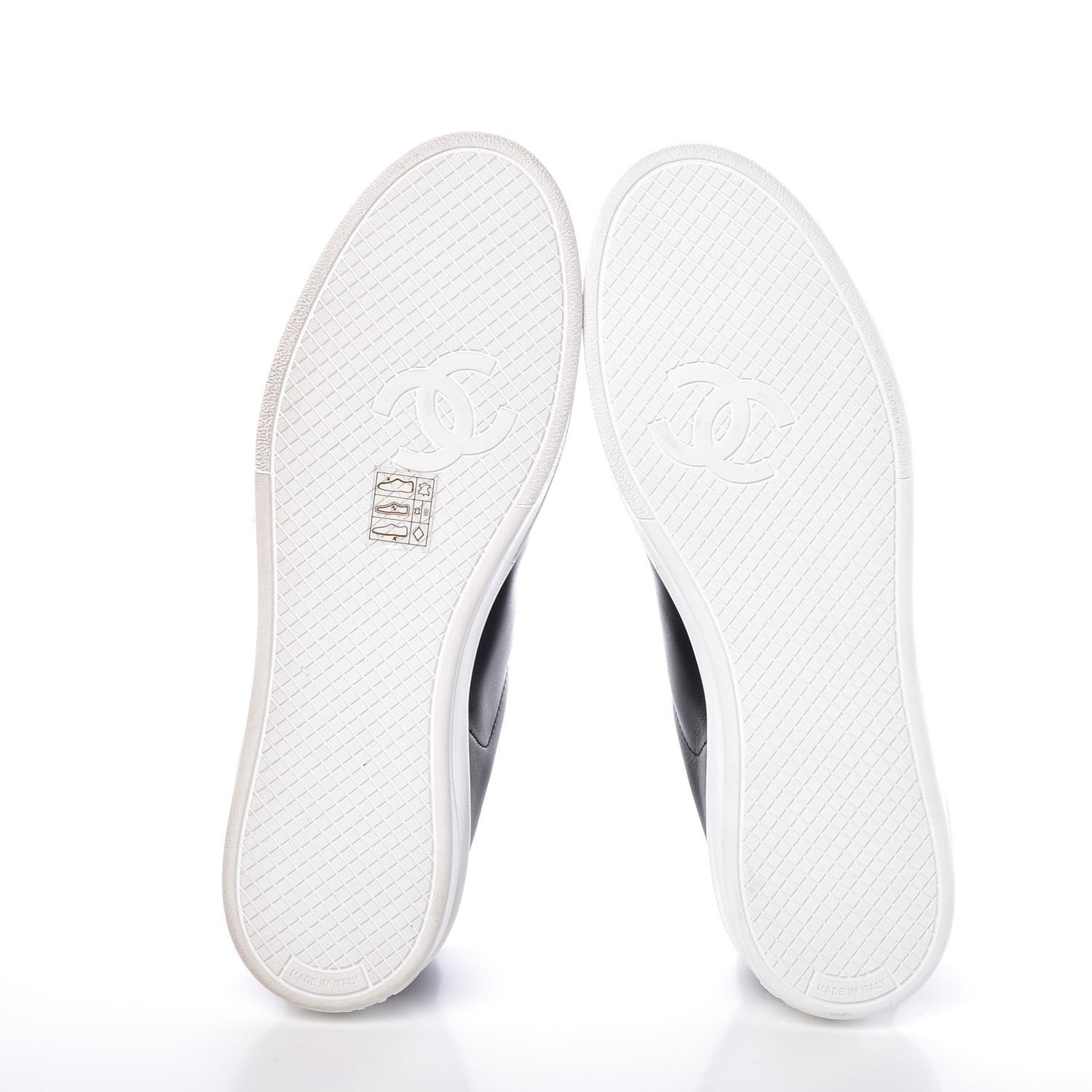 Calfskin CC Sneakers 39.5 Black