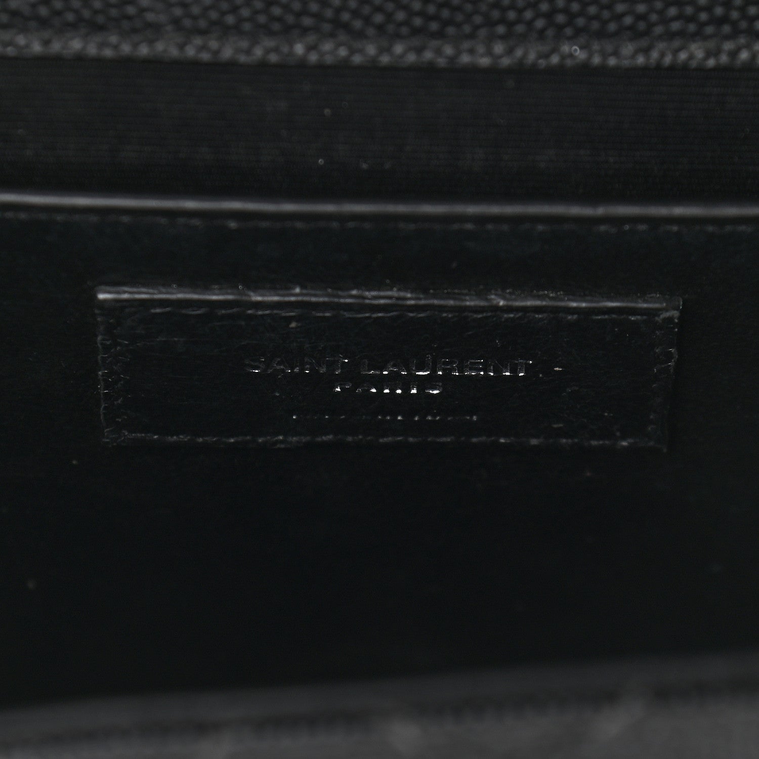 Saint Laurent Grain De Poudre Textured Mixed Matelasse Triquilt Medium Monogram Satchel Black 6 of 10