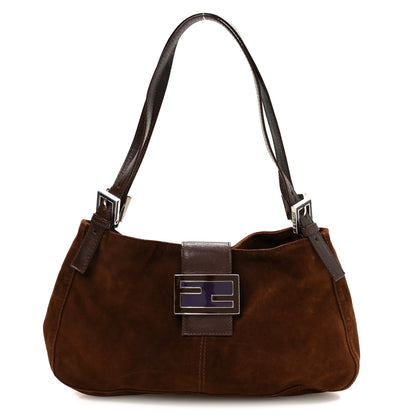 Fendi Suede Shoulder Bag  Brown 1 of 9