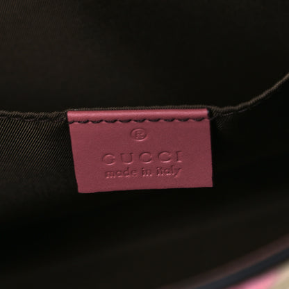 Gucci GG Supreme Monogram Blooms Large Cosmetic Case Beige Multicolor Dry Rose 5 of 8