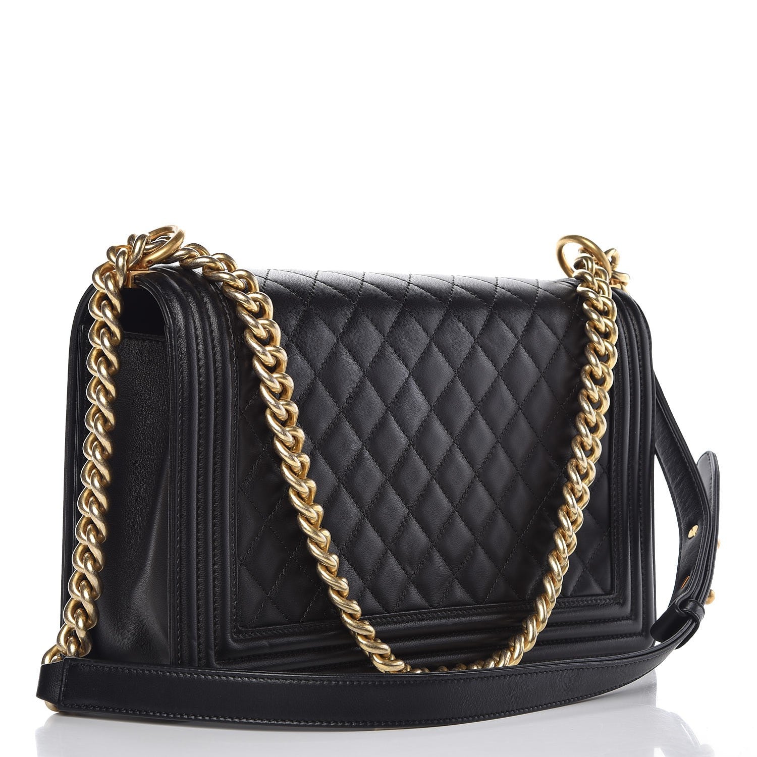 Chanel Lambskin Quilted New Medium Boy Flap Black 3 of 9