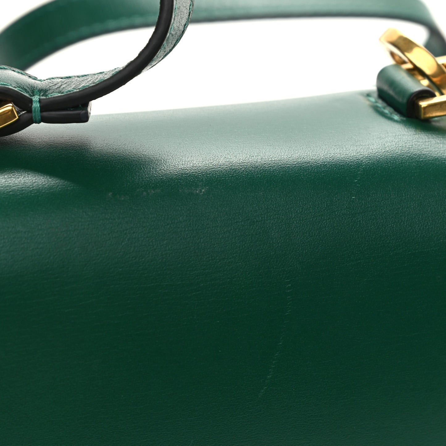 Smooth Calfskin Micro VSling Shoulder Bag Green