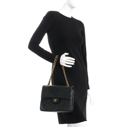 Chanel Lambskin Quilted Medium Double Flap Black 3 of 9