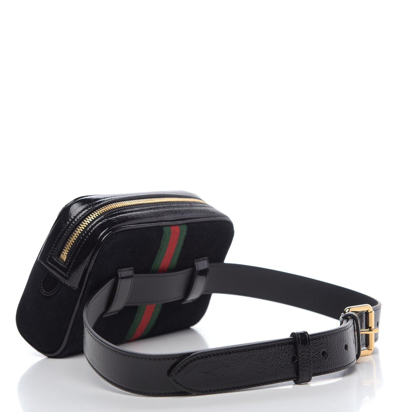 Suede Small Ophidia Belt Bag 85 34 Black