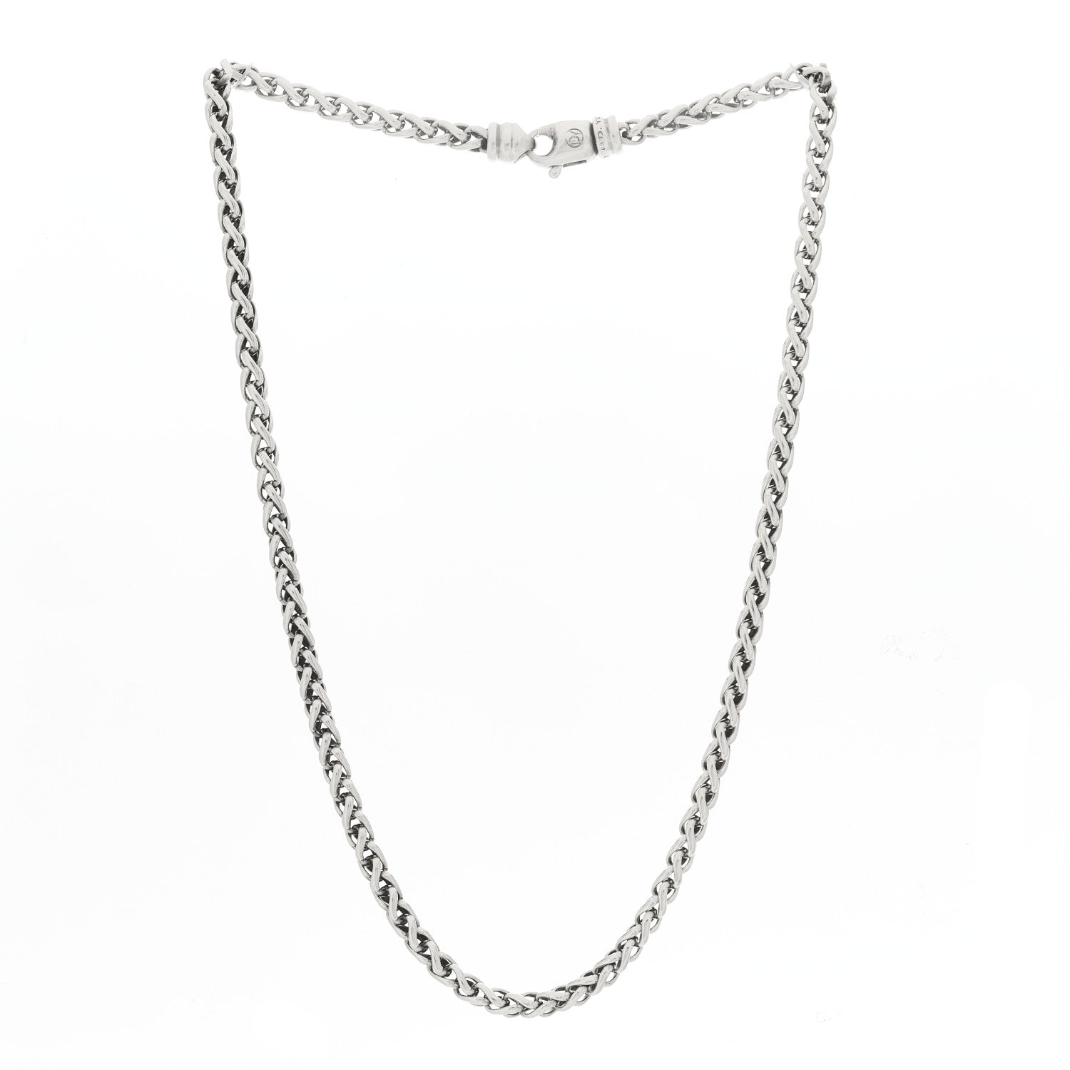 David Yurman Sterling Silver 4mm Wheat Chain Necklace 3 of 4