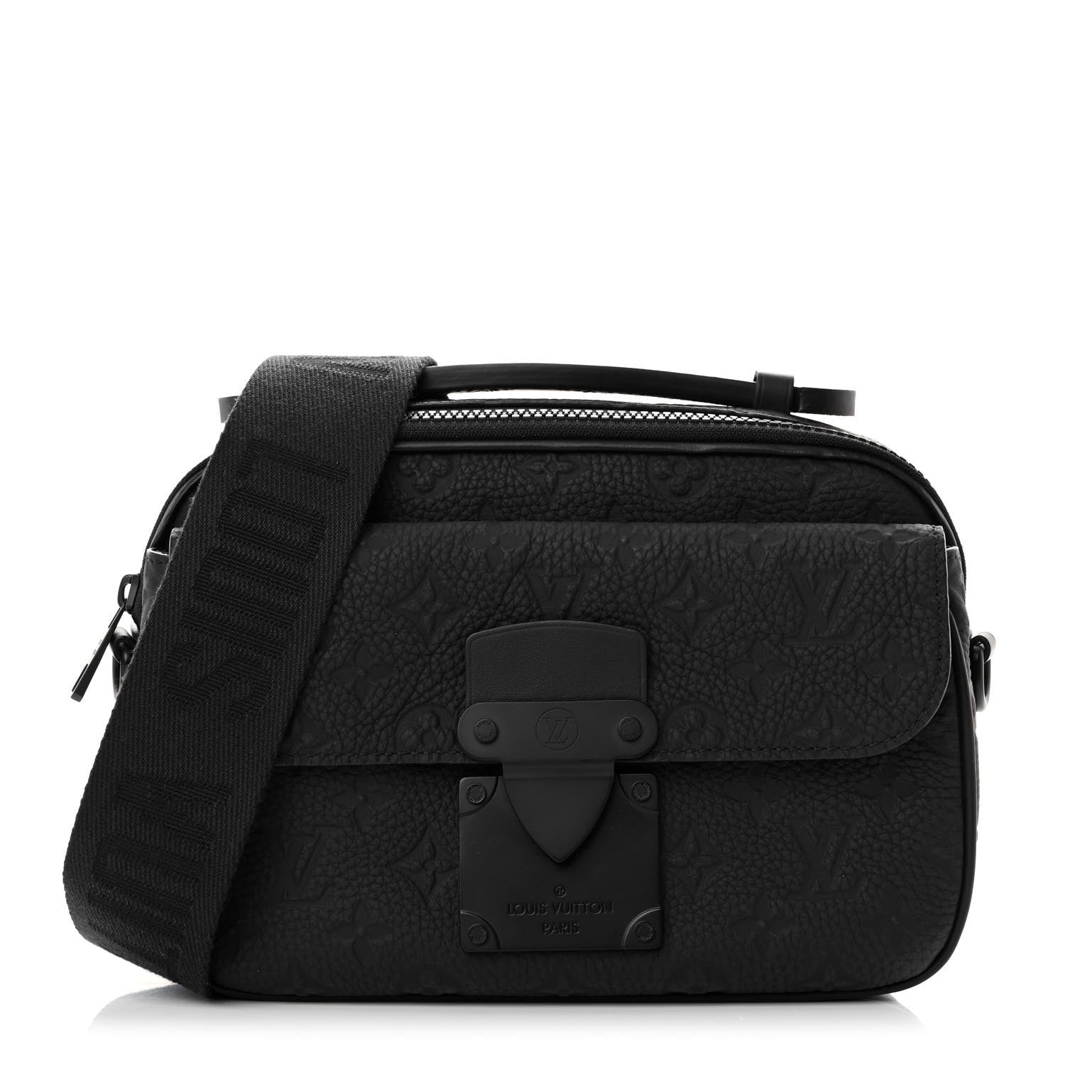 Louis Vuitton Taurillon Monogram S Lock Messenger Black 1 of 10