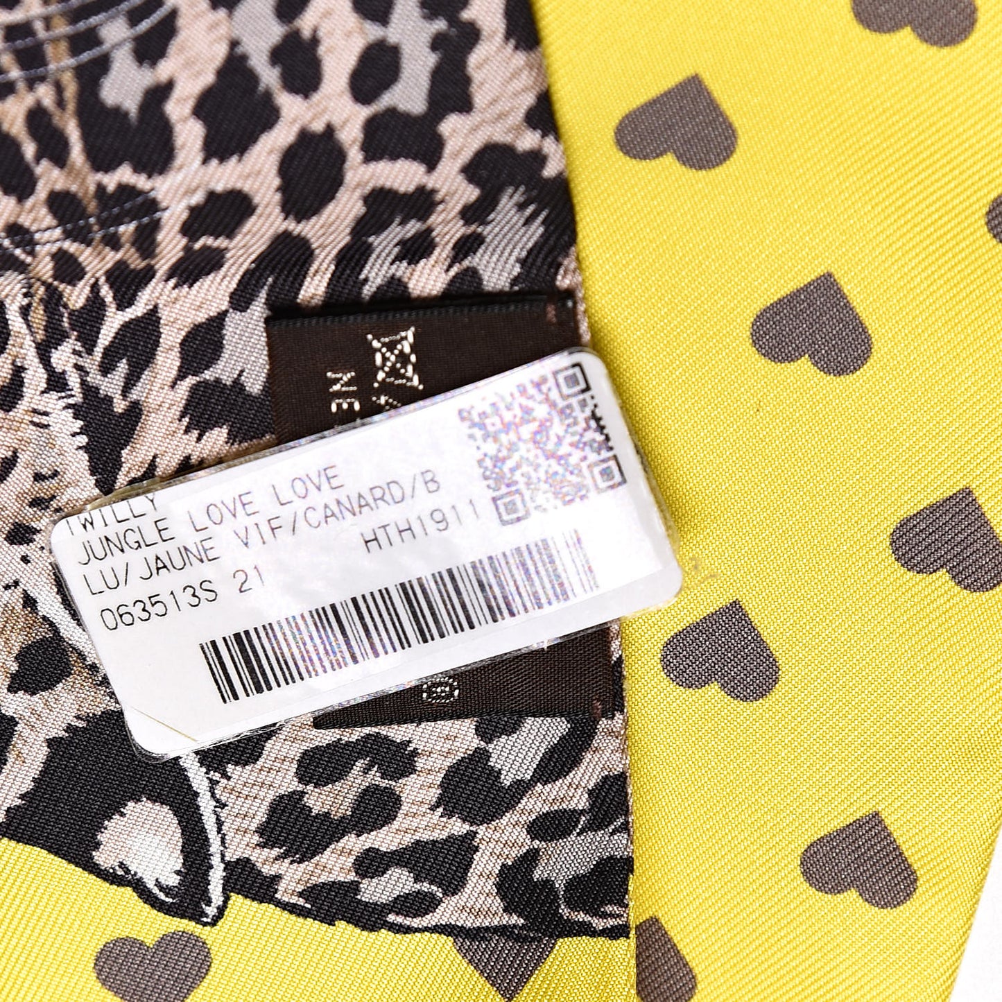 Silk Jungle Love Love Twilly Jaune Vif Canard
