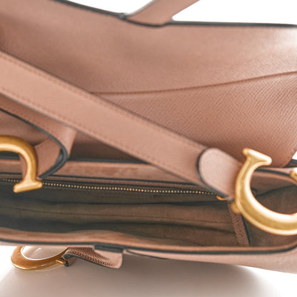 Christian Dior Grained Calfskin Saddle Bag Pink 5 of 9