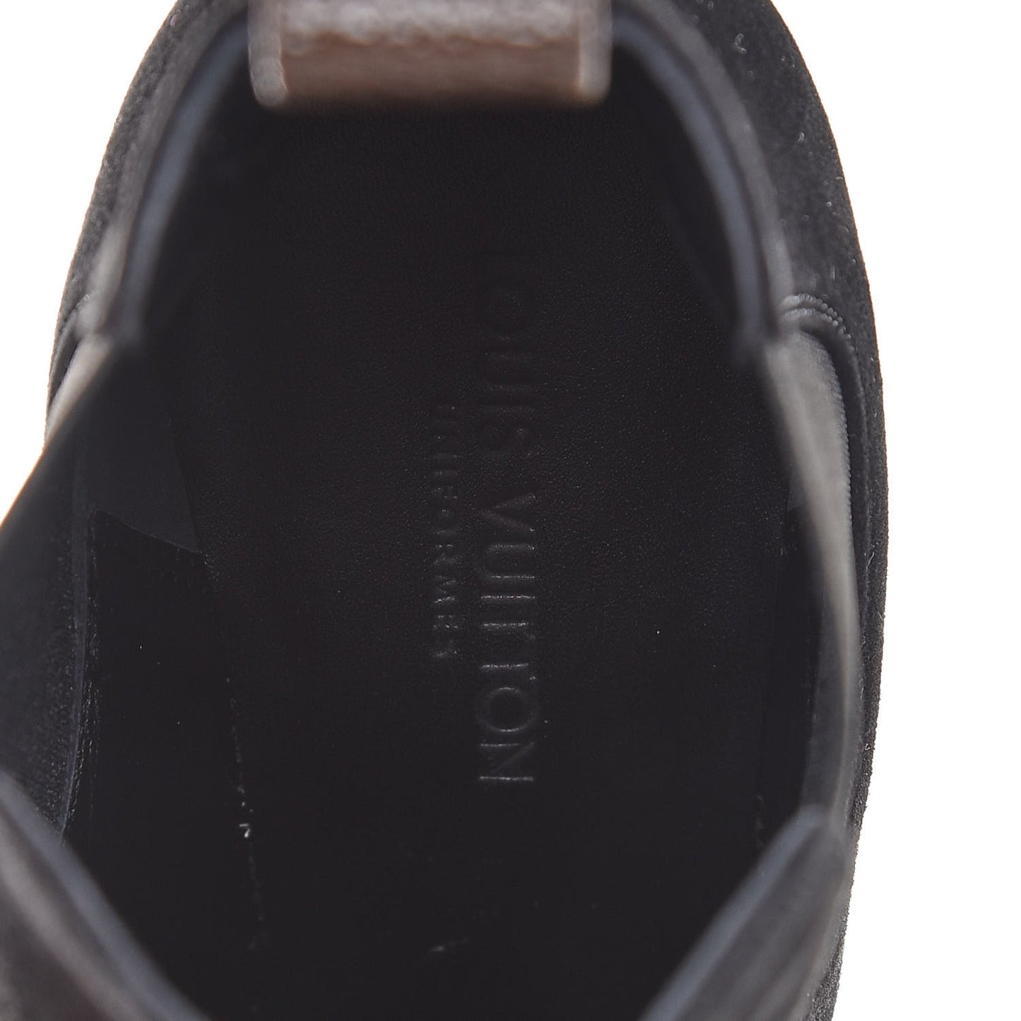 Suede Monogram Uniformes Cap Toe Chelsea 80mm Ankle Boots 37.5 Black