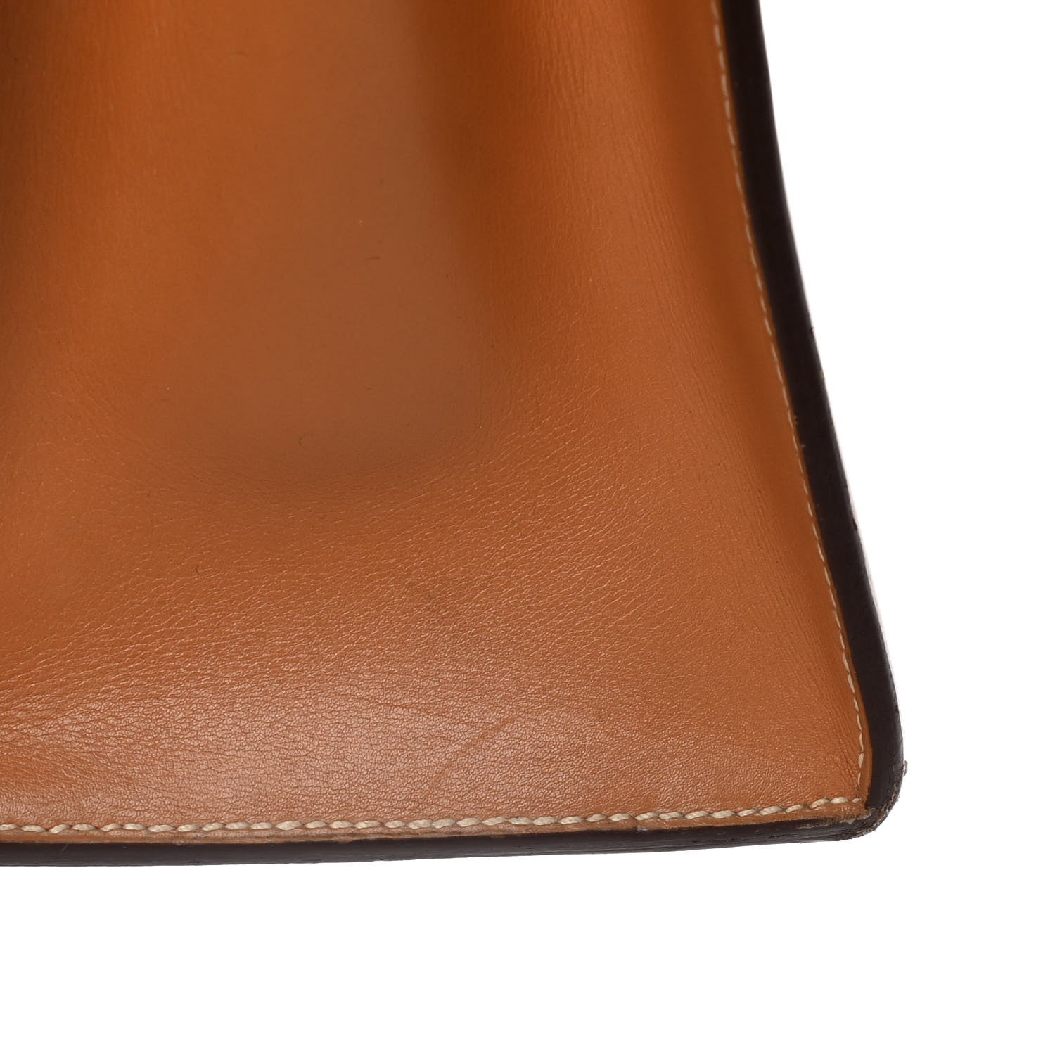 Hermes Peau Porc Toile Kelly Sellier 32 Gold 29 of 29