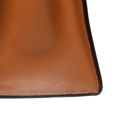 Hermes Peau Porc Toile Kelly Sellier 32 Gold 29 of 29