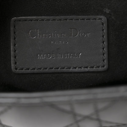 Christian Dior Ultra Matte Calfskin Cannage Medium Lady Dior Black 6 of 13