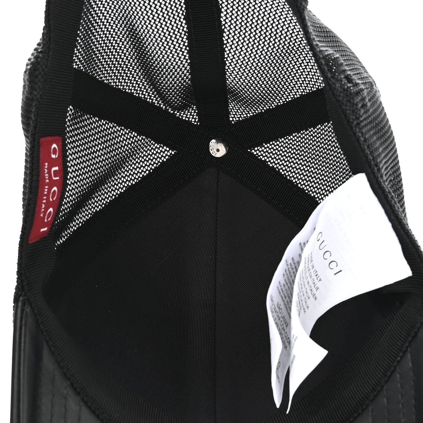 GG Supreme Monogram Baseball Hat S Black