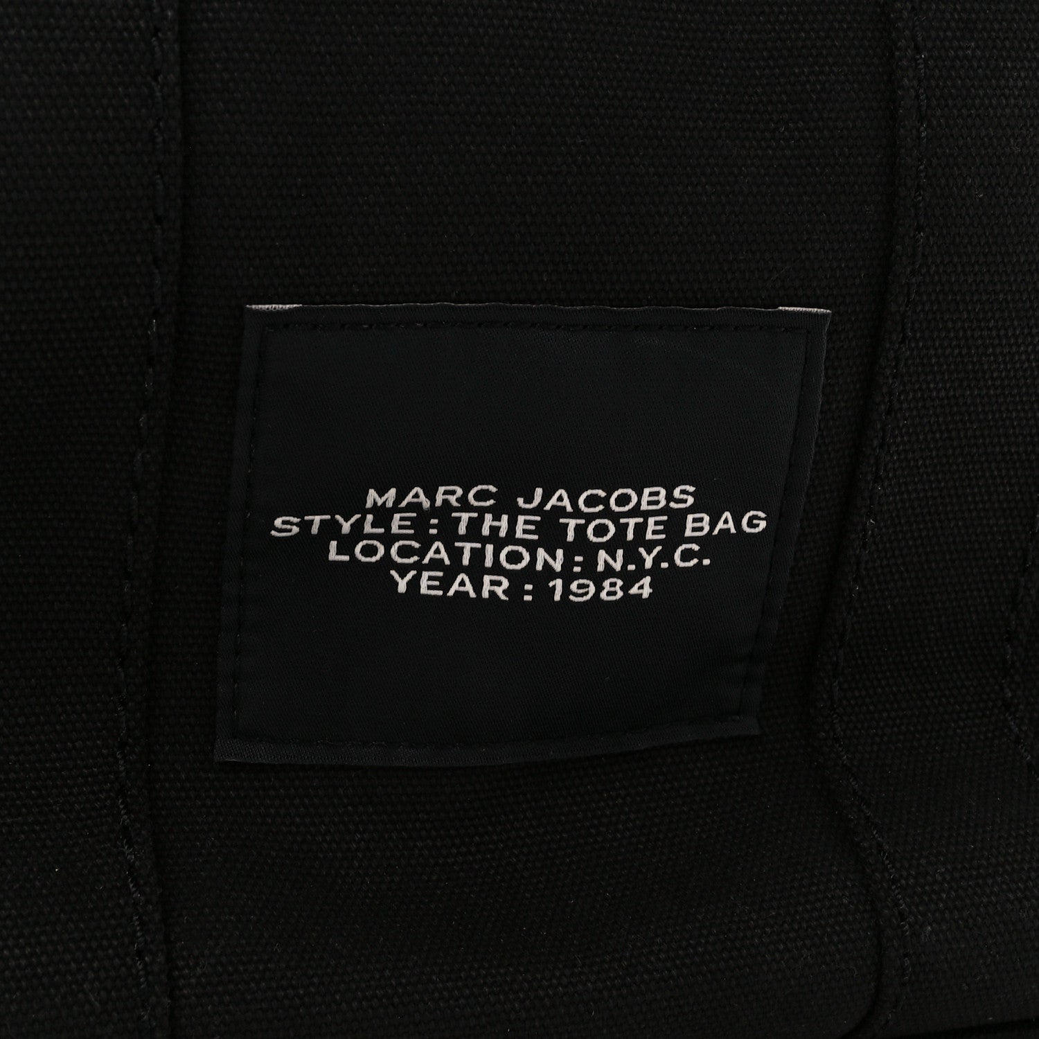 Marc Jacobs Cotton Canvas Small The Tote Bag Black 7 of 10