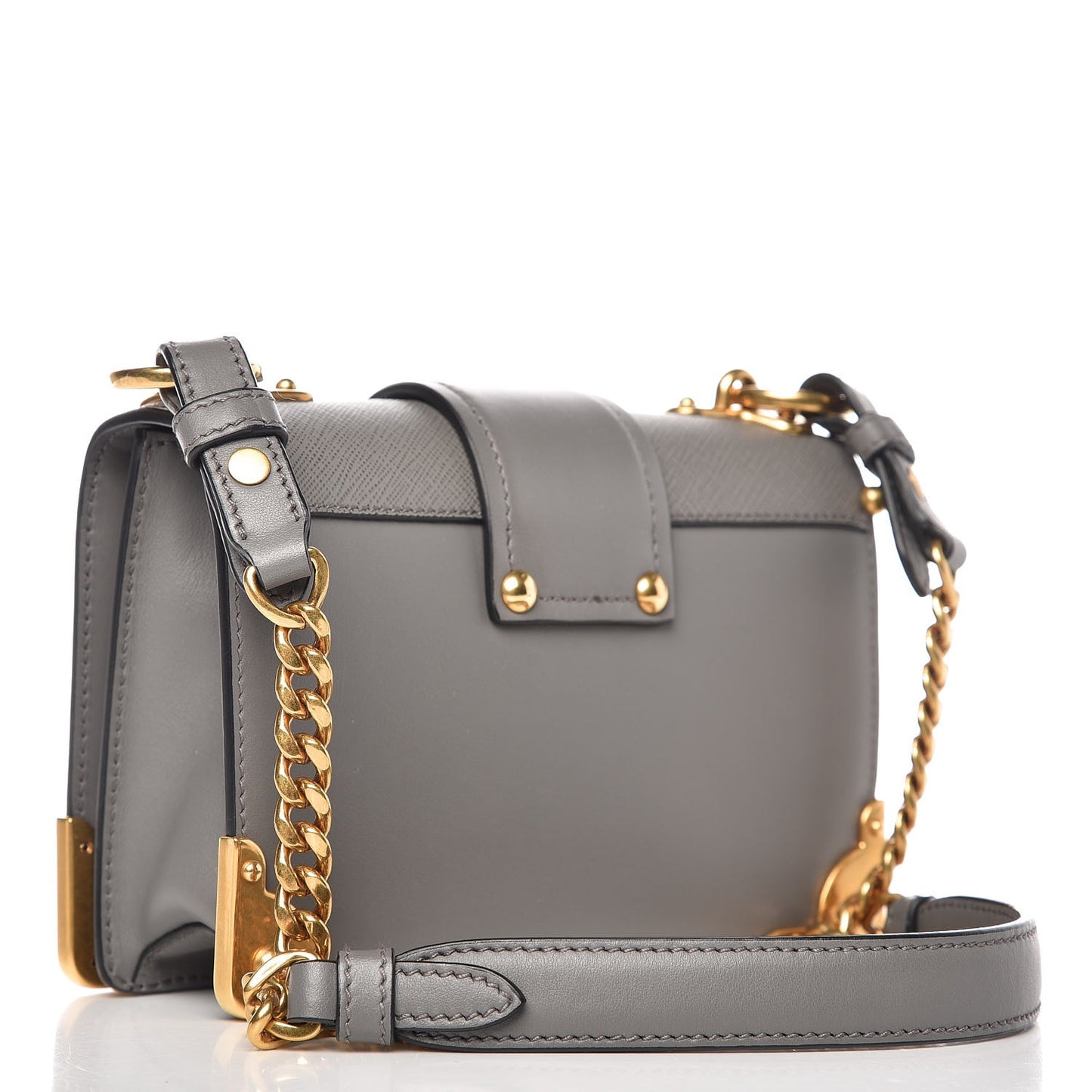 City Calf Saffiano Cahier Bag Marmo