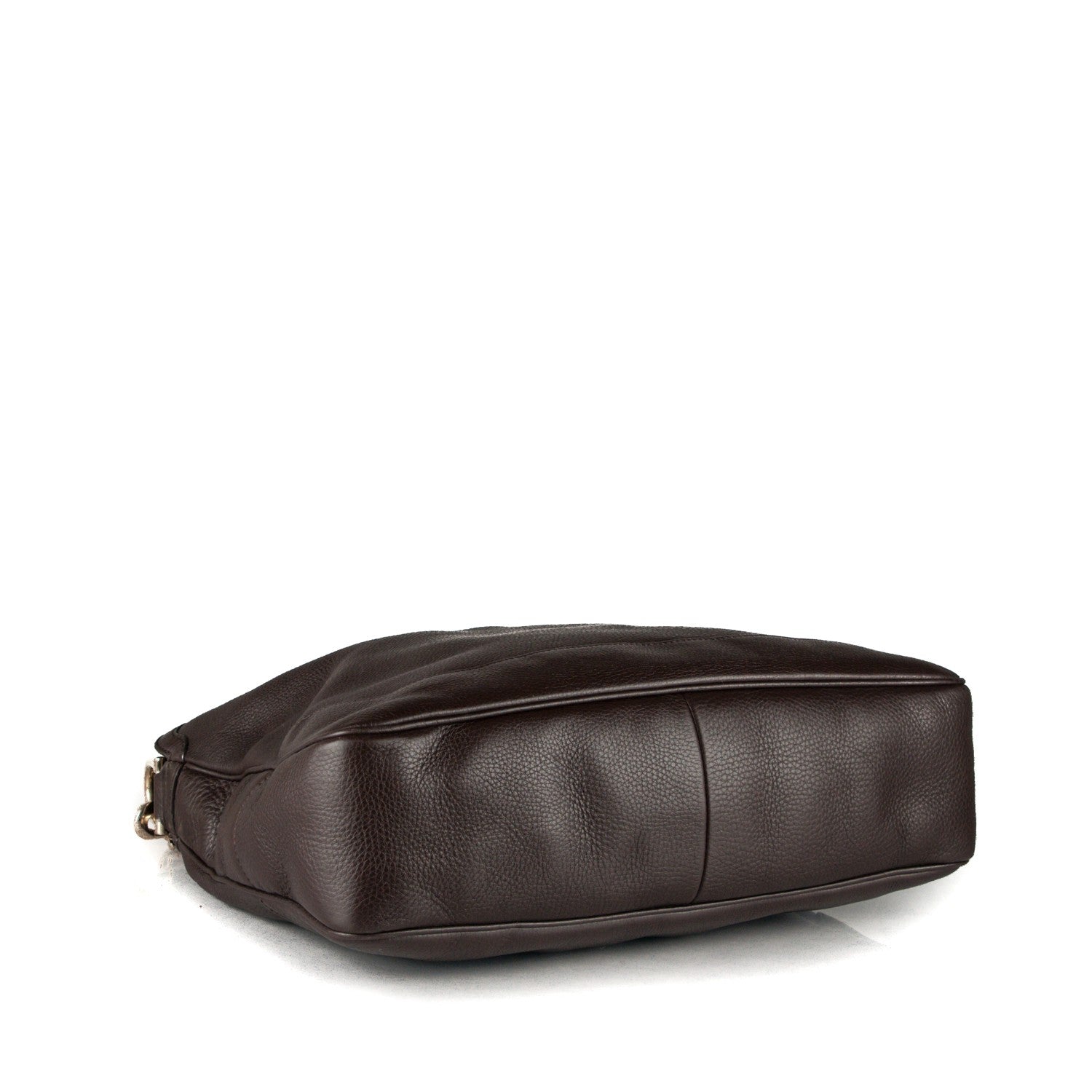 Gucci Pebbled Calfskin Medium Diana Bamboo Shoulder Bag Dark Brown 5 of 8