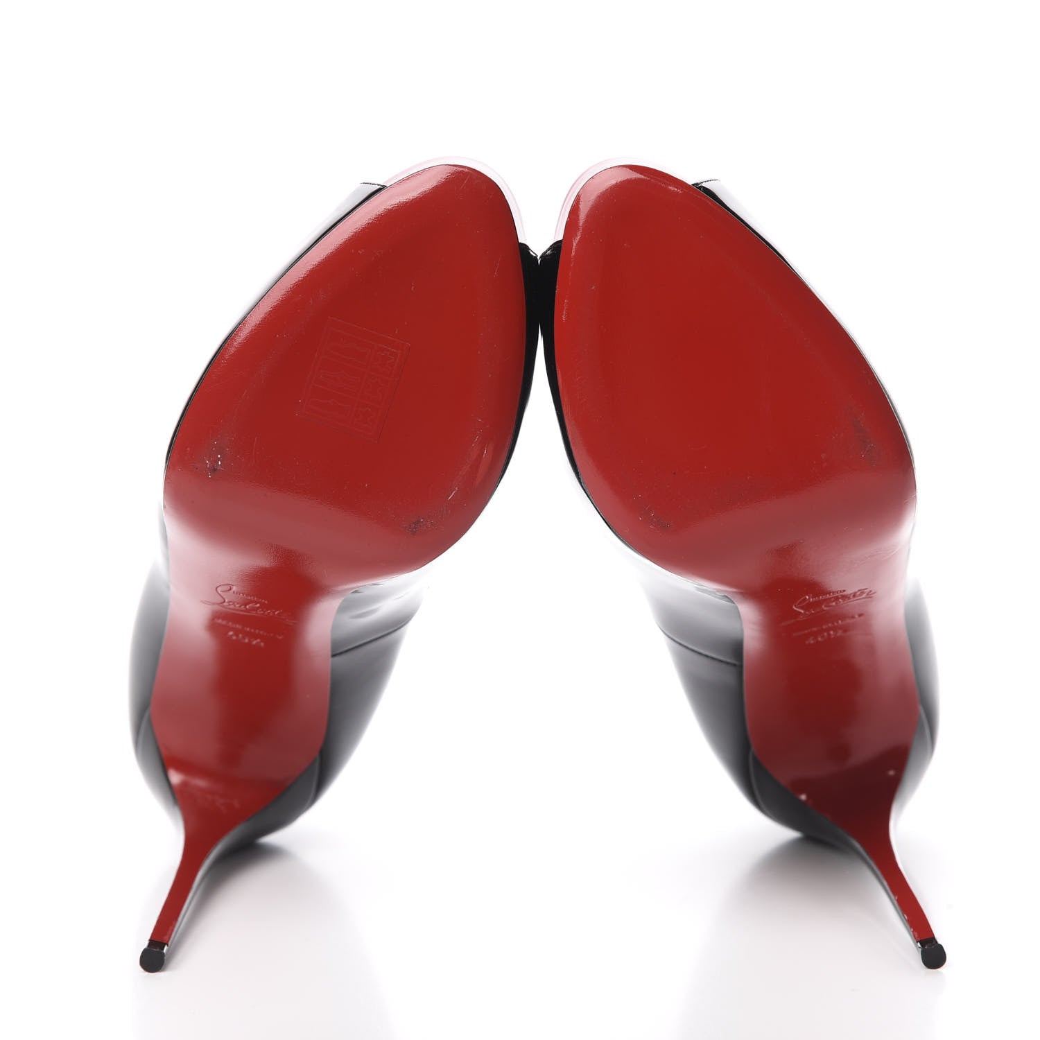 Christian Louboutin Patent New Very Prive 120 Pumps 40.5 Black Red 5 of 10