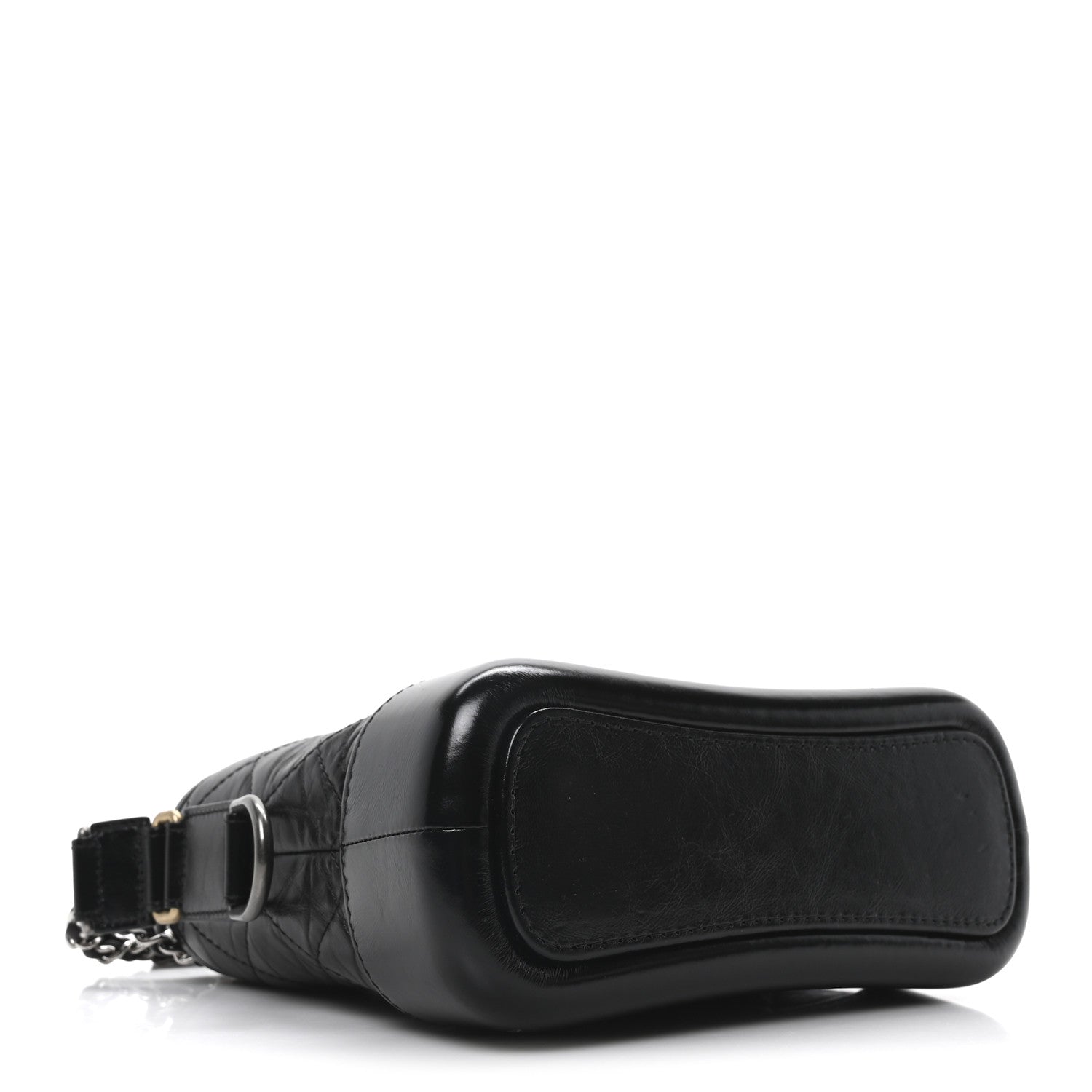 Chanel Aged Calfskin Quilted Small Gabrielle Hobo Black 4 of 10