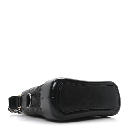Chanel Aged Calfskin Quilted Small Gabrielle Hobo Black 4 of 10