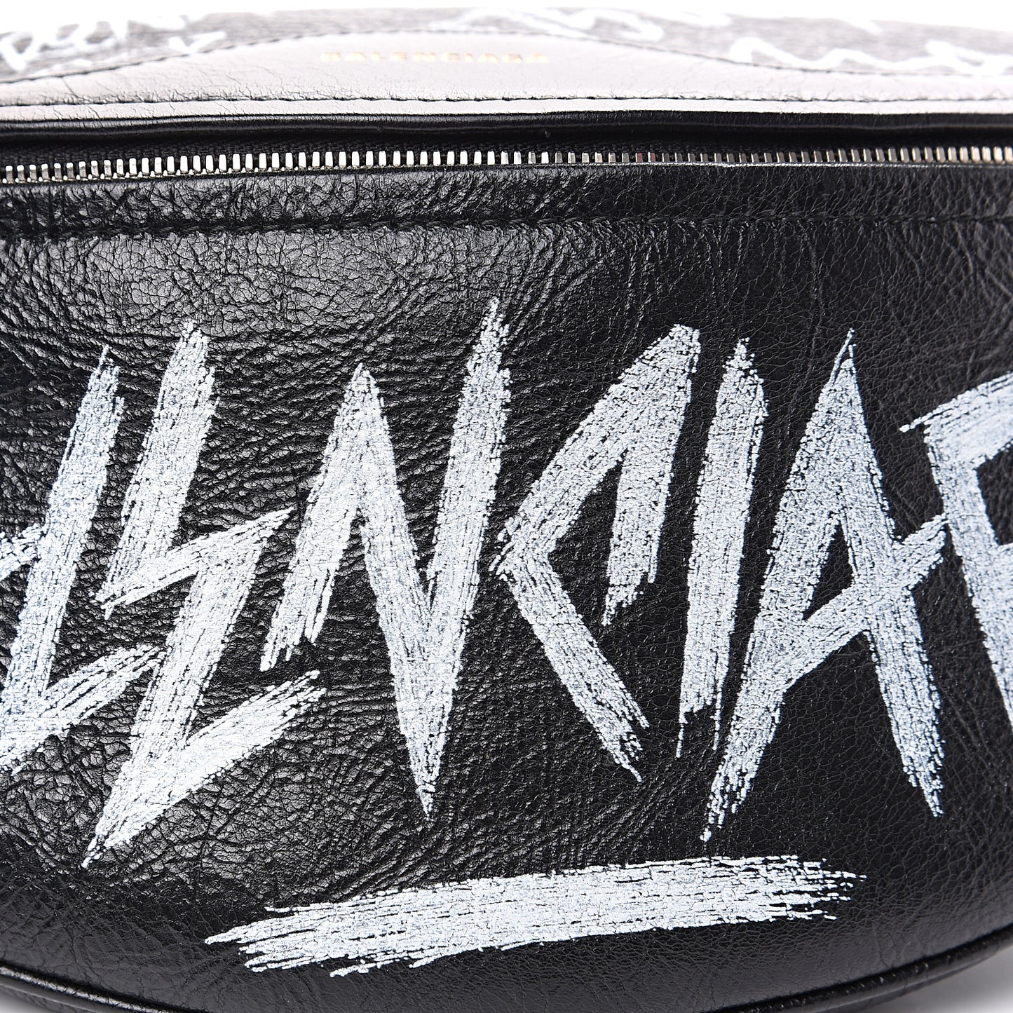 Agneau Arena Graffiti All Over XS Souvenir Belt Bag Black White