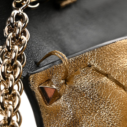 Valentino Garavani Metallic Nappa Rockstud Spike Wallet on Chain 10 of 10