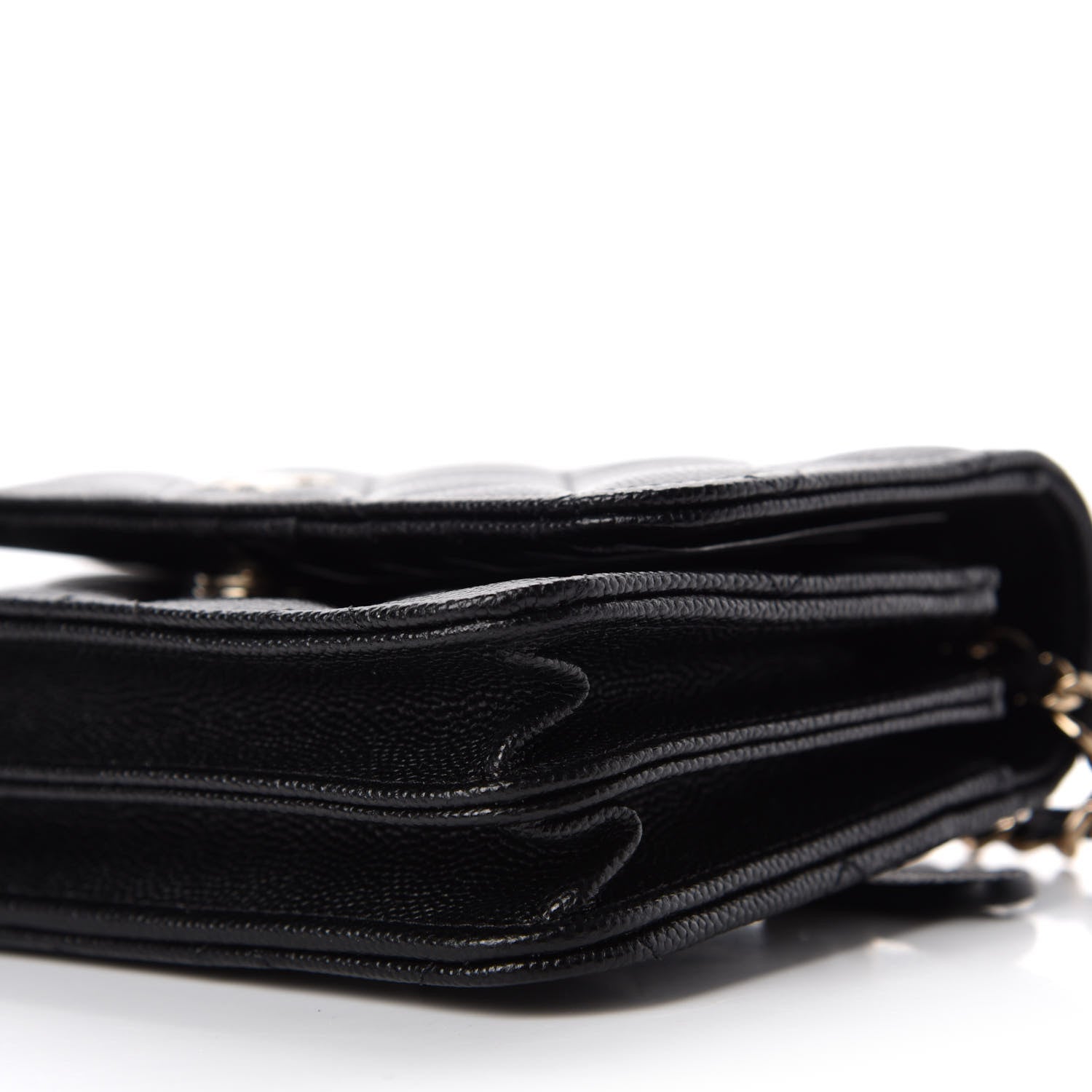 Chanel Caviar Quilted Mini Wallet On Chain WOC Black 7 of 11