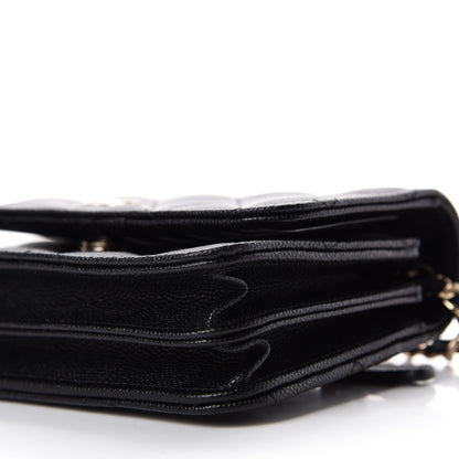 Chanel Caviar Quilted Mini Wallet On Chain WOC Black 7 of 11