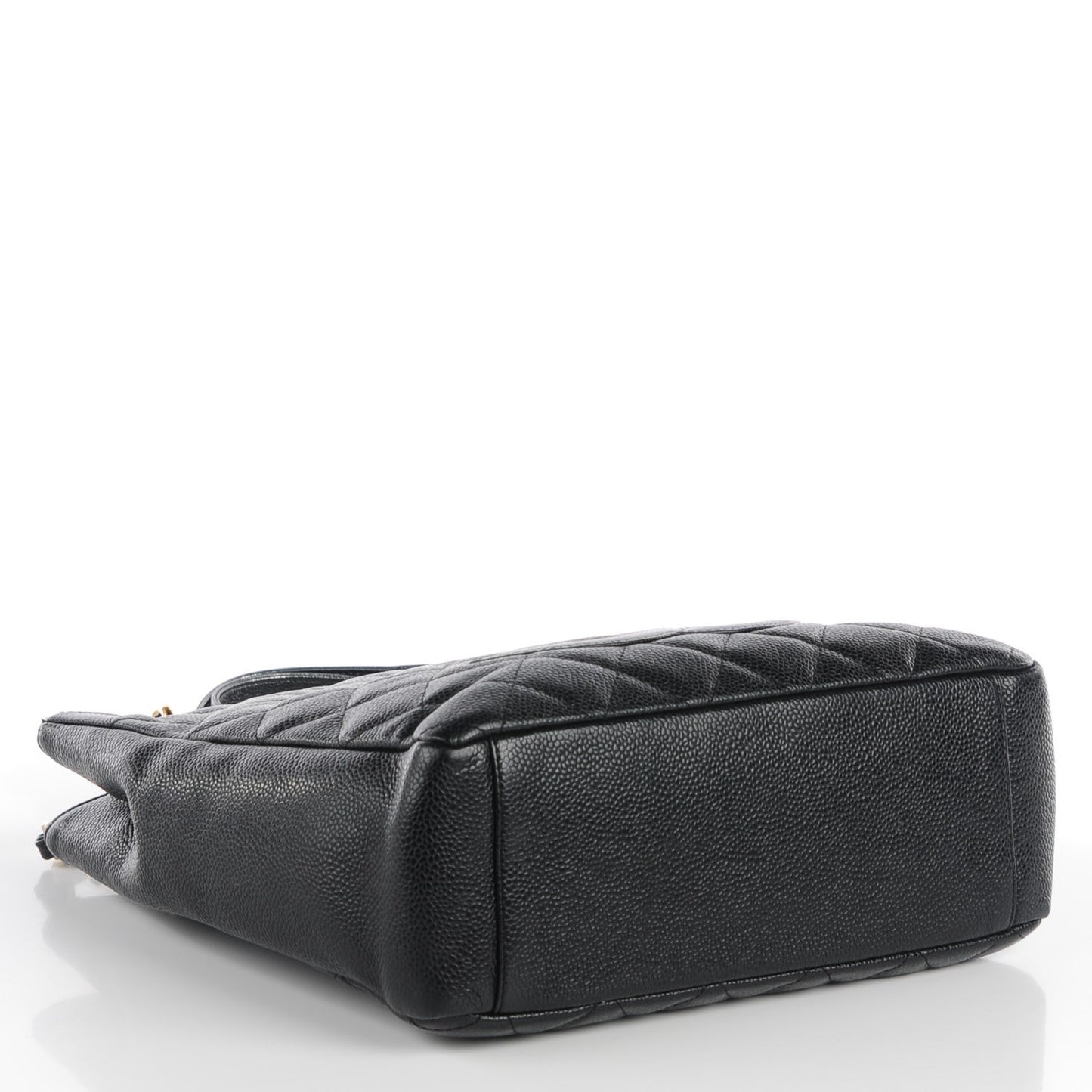 Caviar Quilted Petit Shopping Tote PST Black
