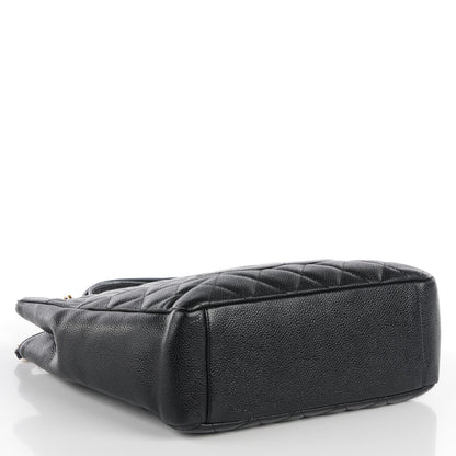 Chanel Caviar Quilted Petit Shopping Tote PST Black 4 of 7
