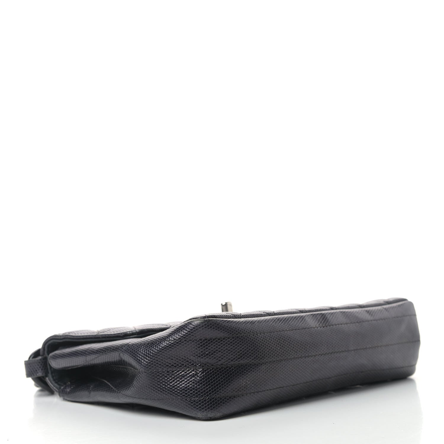 Chanel Metallic Calfskin Quilted Single Flap Black 3 of 18