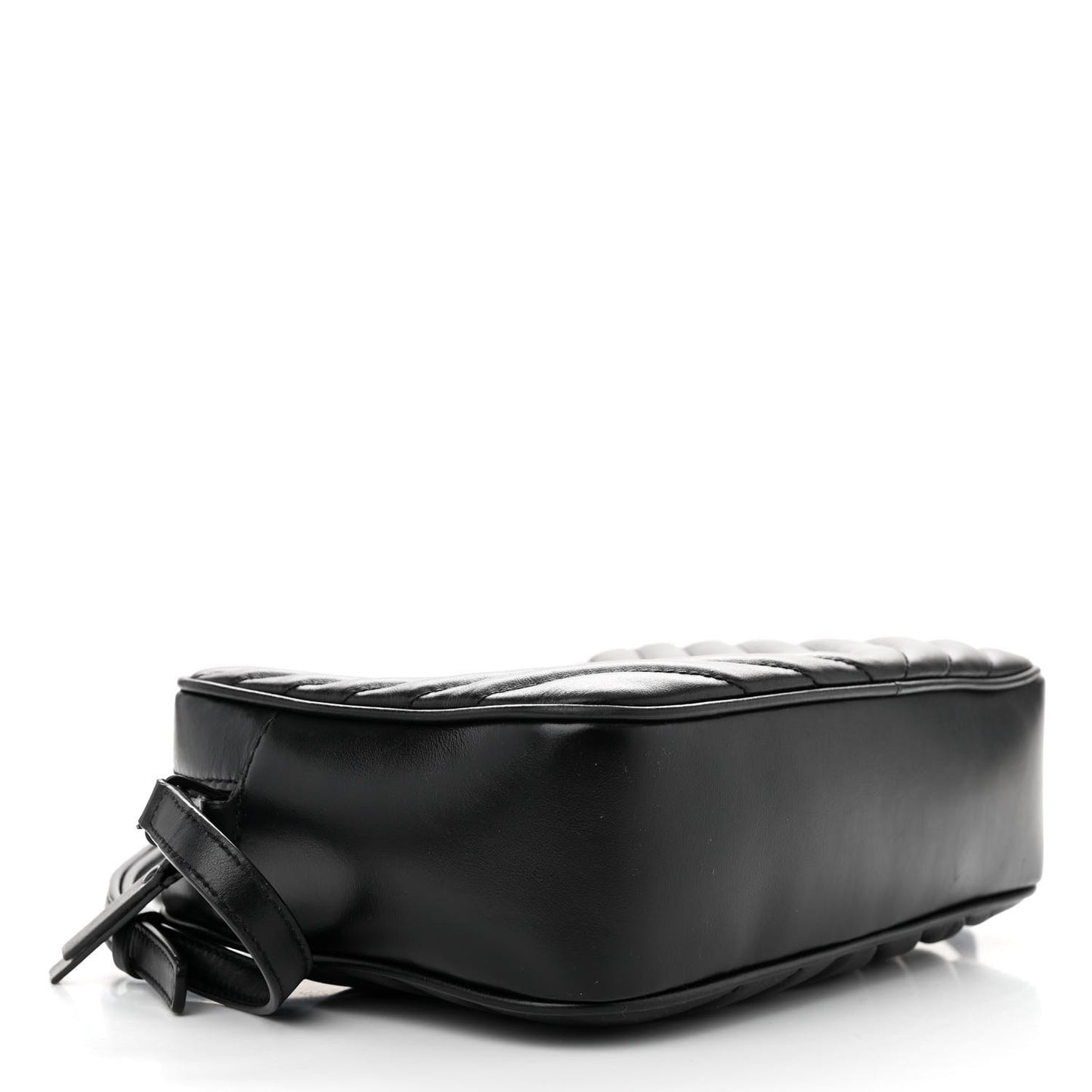 Calfskin Matelasse Monogram Monochrome Lou Camera Bag Black
