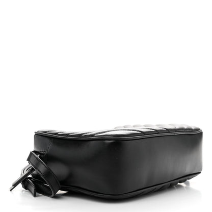 Saint Laurent Calfskin Matelasse Monogram Monochrome Lou Camera Bag Black 4 of 12