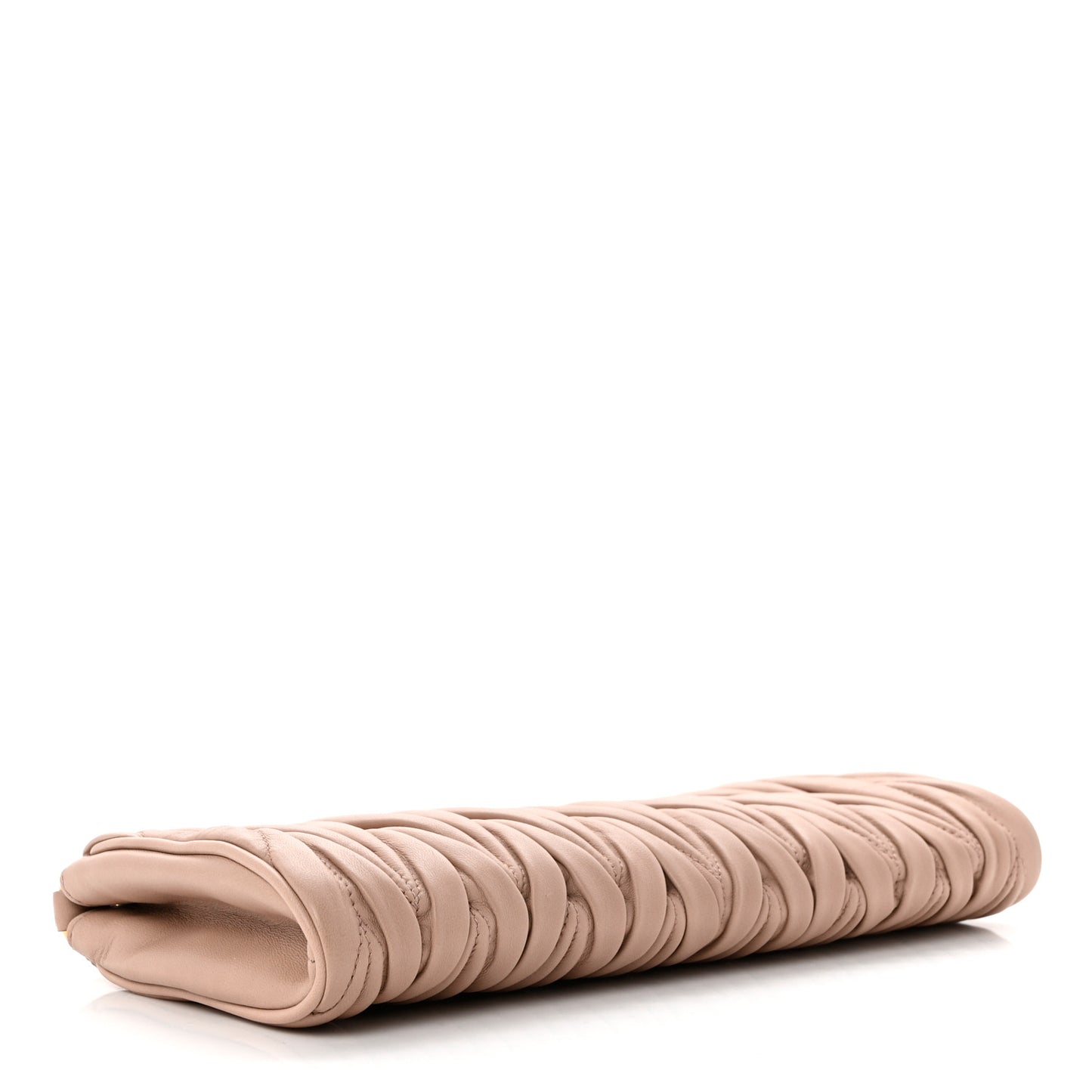 Nappa Matelasse Wristlet Cammeo