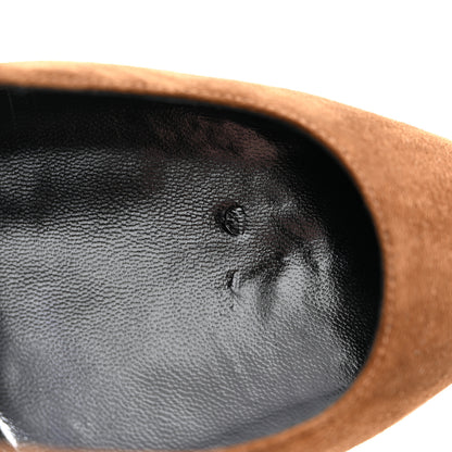 Saint Laurent Suede Calfskin Opyum 110 Pumps 40 Cachemere 40 Cachemere Gold 10 of 11
